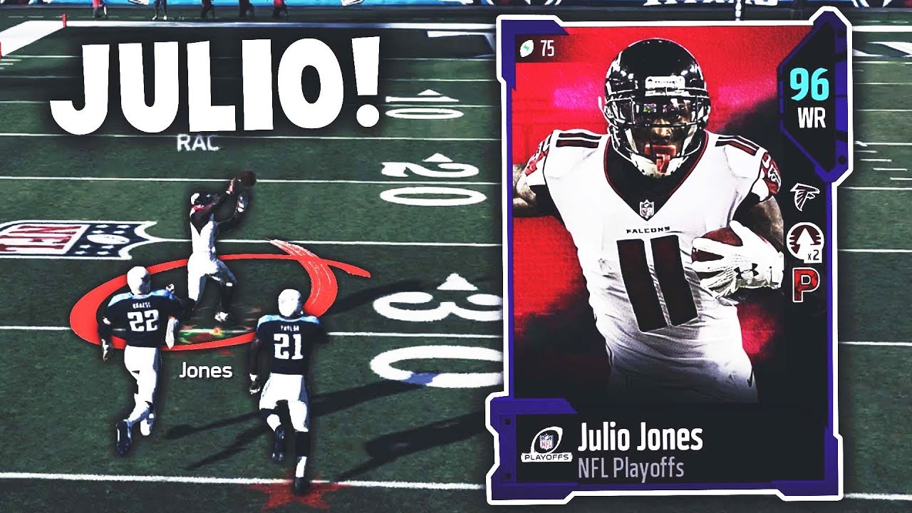 JULIO JONES IS A TOUCHDOWN MACHINE! 96 OVERALL PLAYOFFS BEAST! Madden 18 Ultimate Team