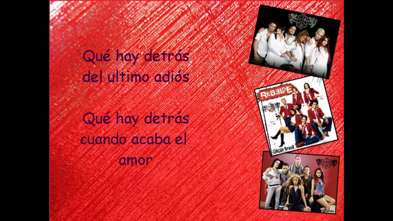 RBD - Qué Hay Detrás (Lyrics)