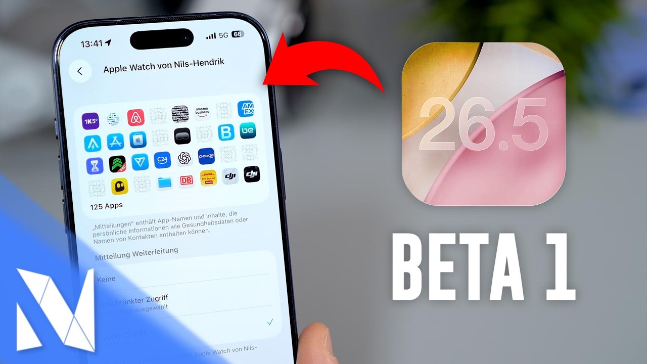 iOS 26.5 Beta 1 - Was ist neu? (RCS, Mitteilungen, Karten & mehr!) | Nils-Hendrik Welk