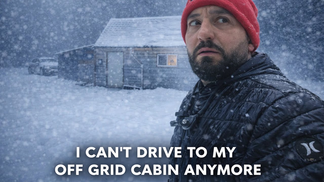 I CANT DRIVE TO MY OFF GRID CABIN ANYMORE + HUGE SNOWSTORM BURIED US AGAIN!