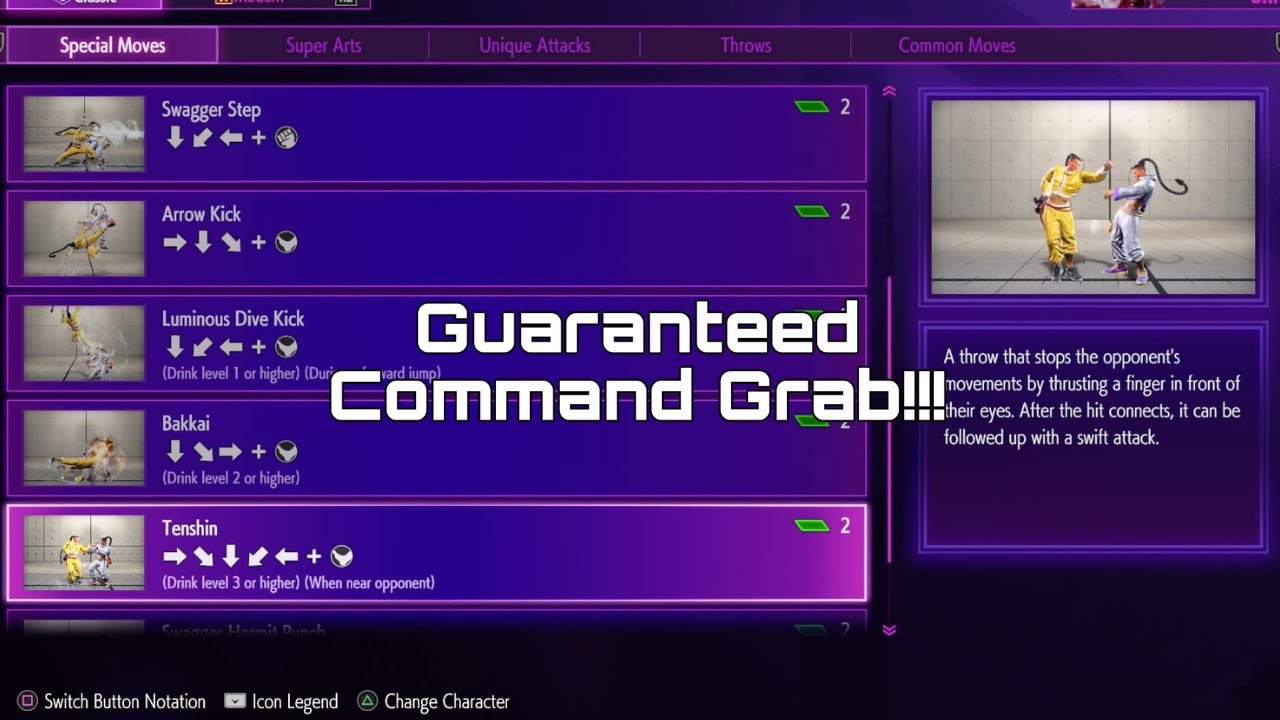 SF6: Jamie Command Grab Setups