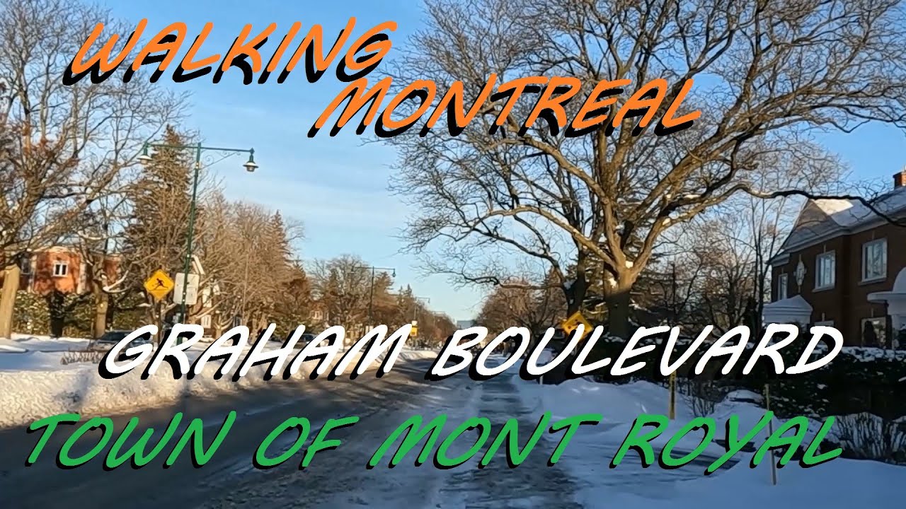 1 16 26 WALKING MONTREAL ON GRAHAM STREET IN TOWN OF MOUNT ROYAL FROM REM STATION TO JEAN TALON