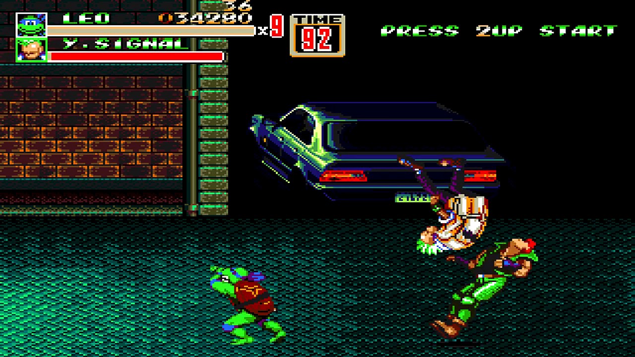 Teenage Mutant Ninja Turtles of Rage REMIX - Leonardo playthrough