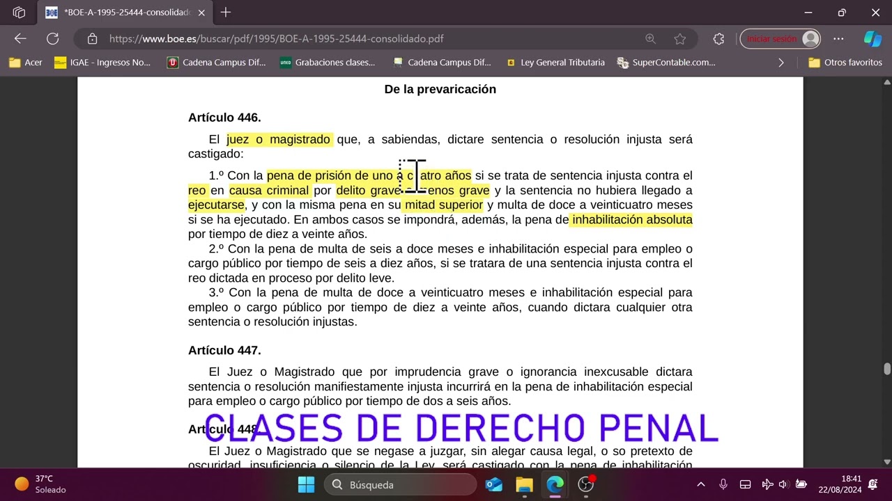 prevaricaci&oacute;n judicial