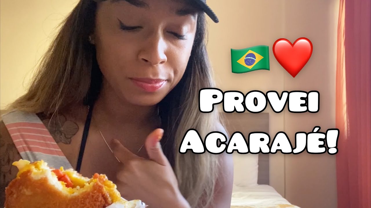 Provando ACARAJÉ pela primeira vez!