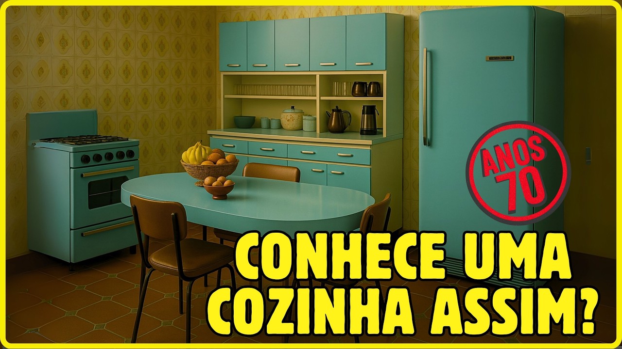 🍽️ Entre na Cozinha, quarto e banheiro dos anos 70