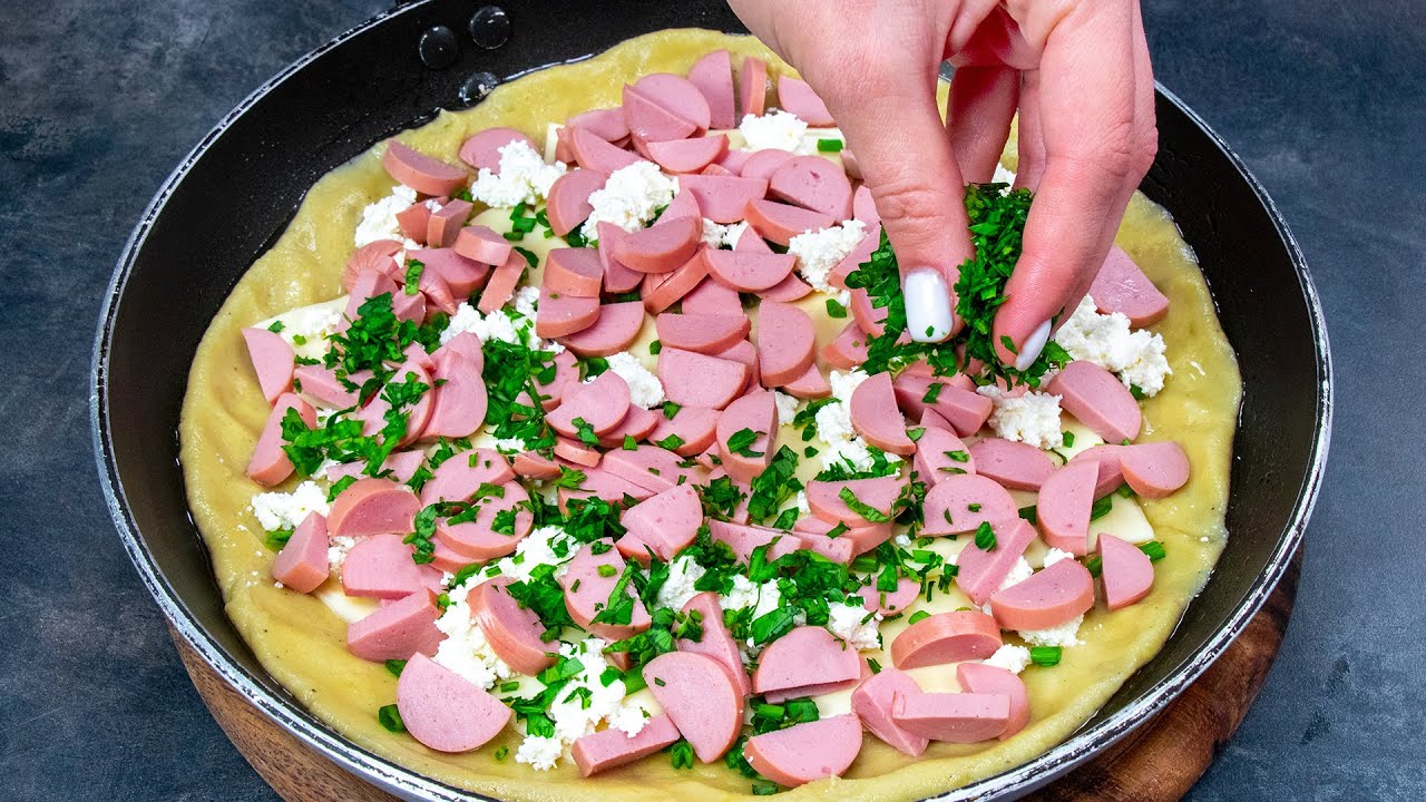 4 ziemniaki i 4 łyżki mąki - tarta bez pieczenia na obiad