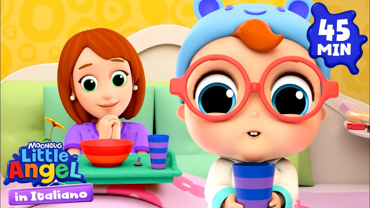 Prendiamoci cura della Mamma | Little Angel Italiano | Cartoni Animati con Gianni Piccino