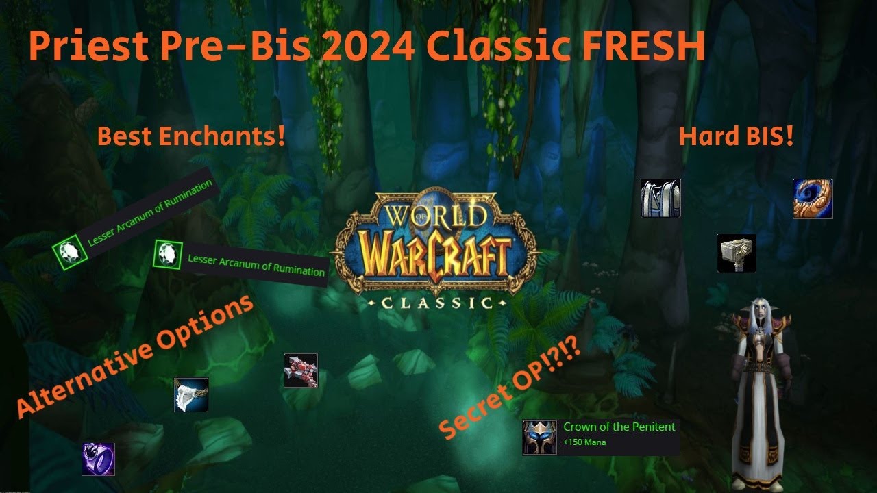 WoW Classic 2024 FRESH - Priest Pre-BiS (Pre-Raid Best in Slot!)