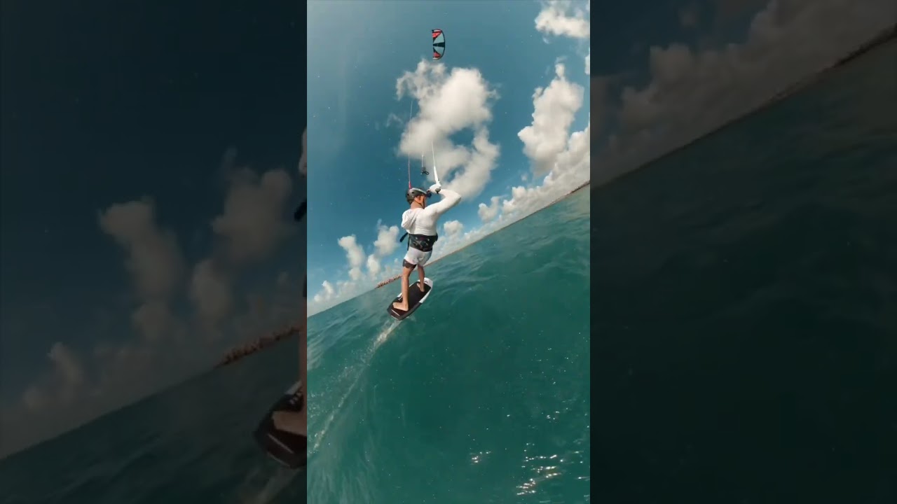 A c&acirc;mera invis&iacute;vel e o kite foil #shorts