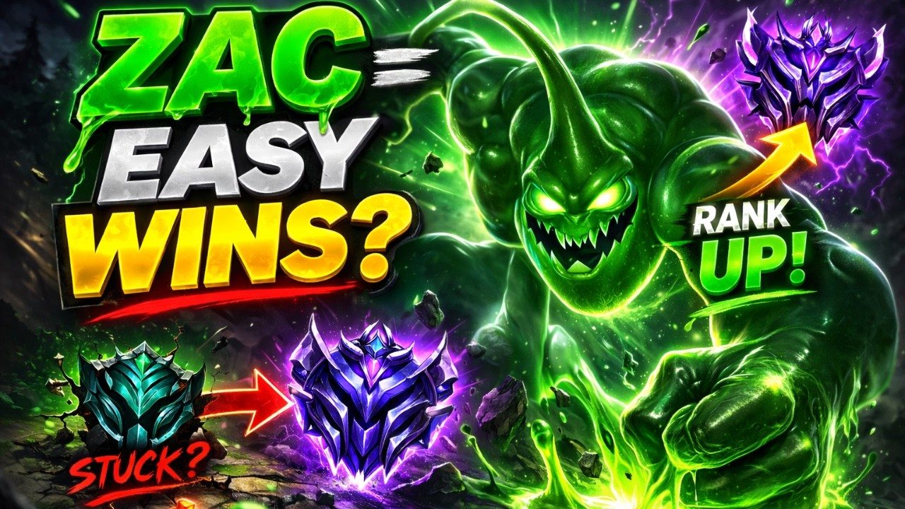 Zac Jungle Easy wins to Diamond #leagueoflegends