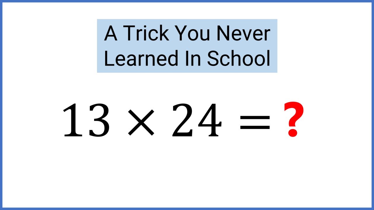 How Ancient Egyptians Multiplied Numbers Quickly (aka Russian Peasant Multiplication)