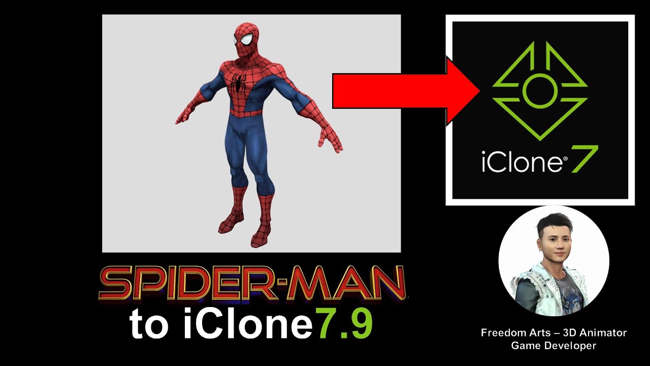 Get Spiderman & NPC 3D Models - iClone 7.9 Tutorial