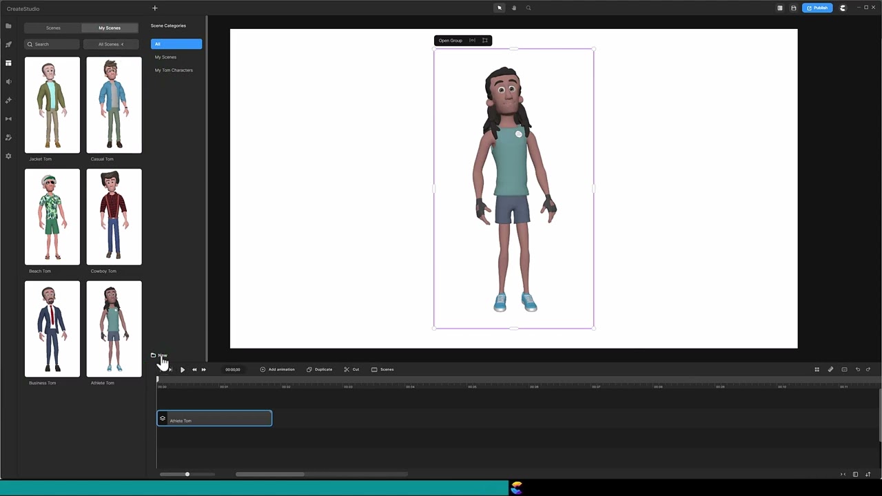 Create Studio 3 Tutorial: Save Your Customized Tom For Future Projects
