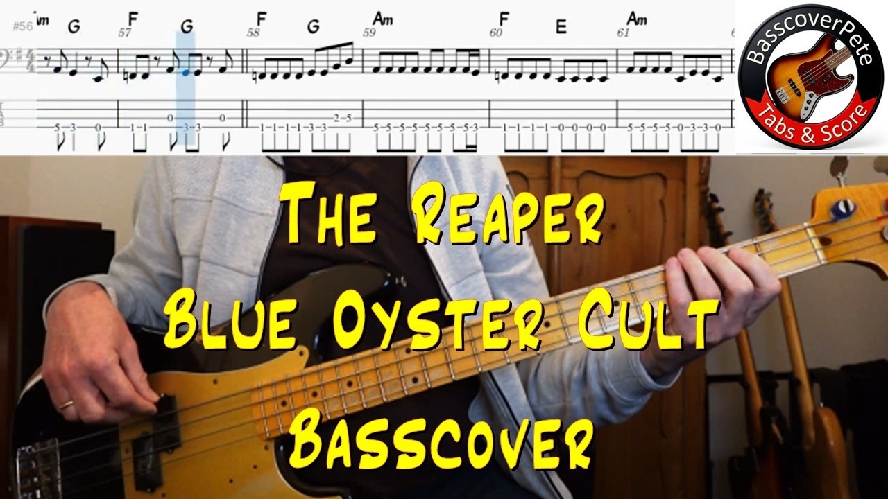 Blue Oyster Cult - The Reaper. Bass Cover Tabs Score (standard notation) Chords Transcription