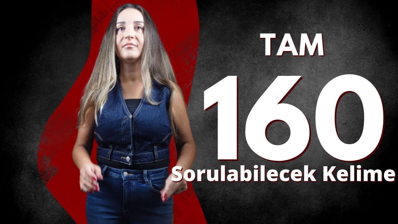 160 SORULABİLECEK KELİME / 2024 TYT TÜRKÇE / MEB TARAMA