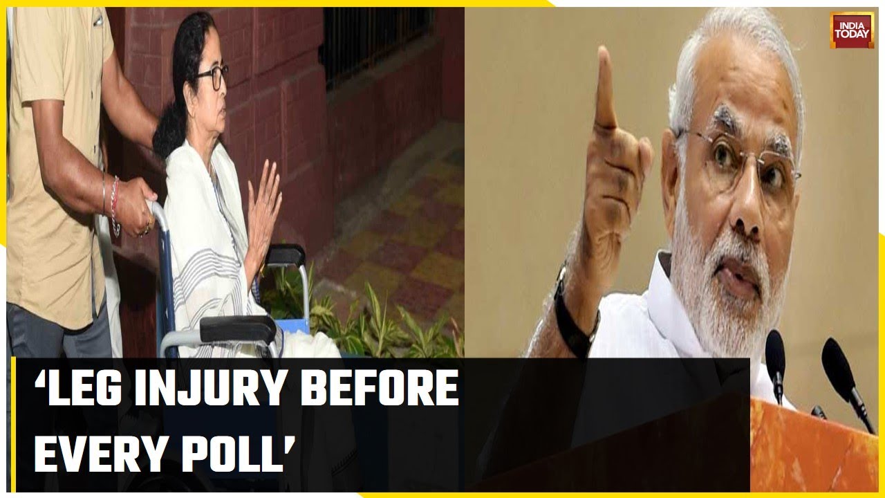 BJP Taunts Bengal Chief Minister Mamata Banerjee Over Leg Injury During Poll Campaign