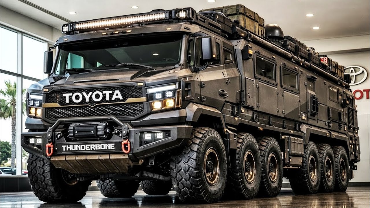 Этот Toyota Thunderbone 2026 размером 12x12 — самый безумный автодом из когда-либо построенных!
