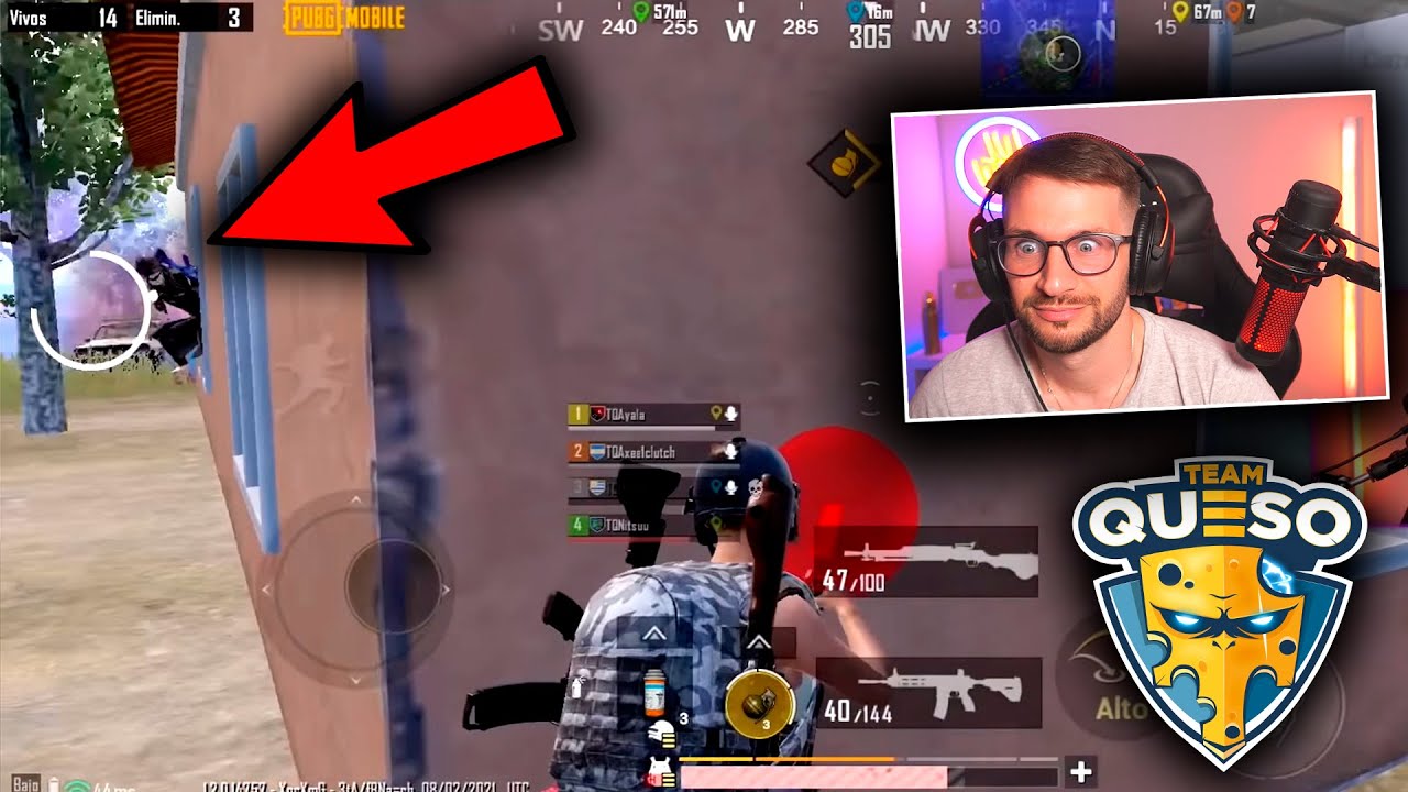 REACCIONO A TQ*NITSU !! INCREIBLE COMO USA LAS GRANADAS!! PUBG MOBILE / LVLLOW