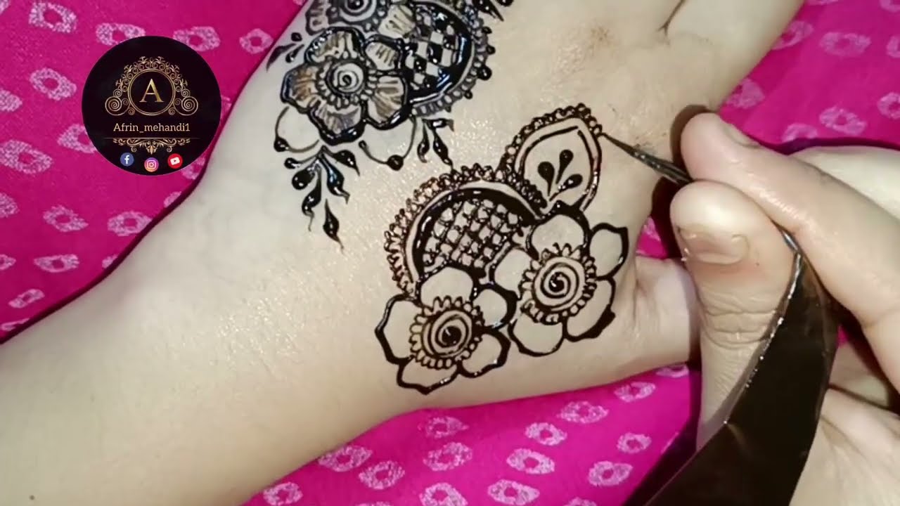 Eid special floral mehandi design for back hand/new mehandi designs/back hand mehandi designs 