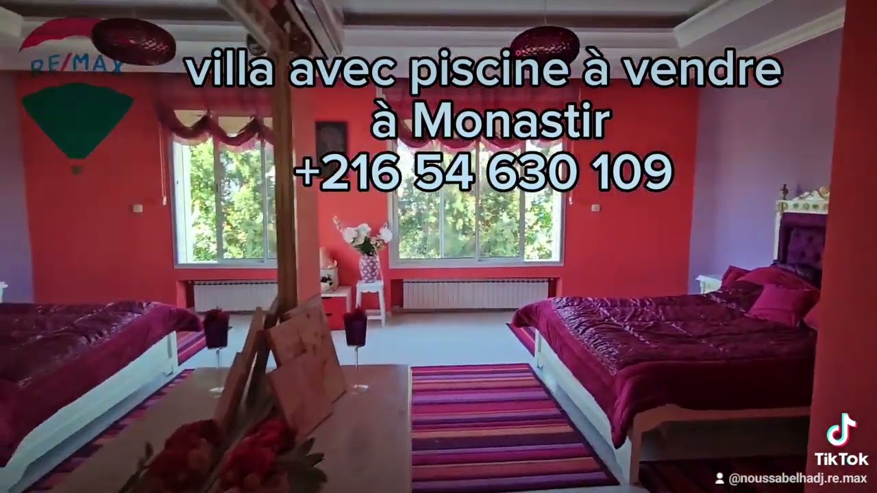 villa avec piscine à vendre à monastir