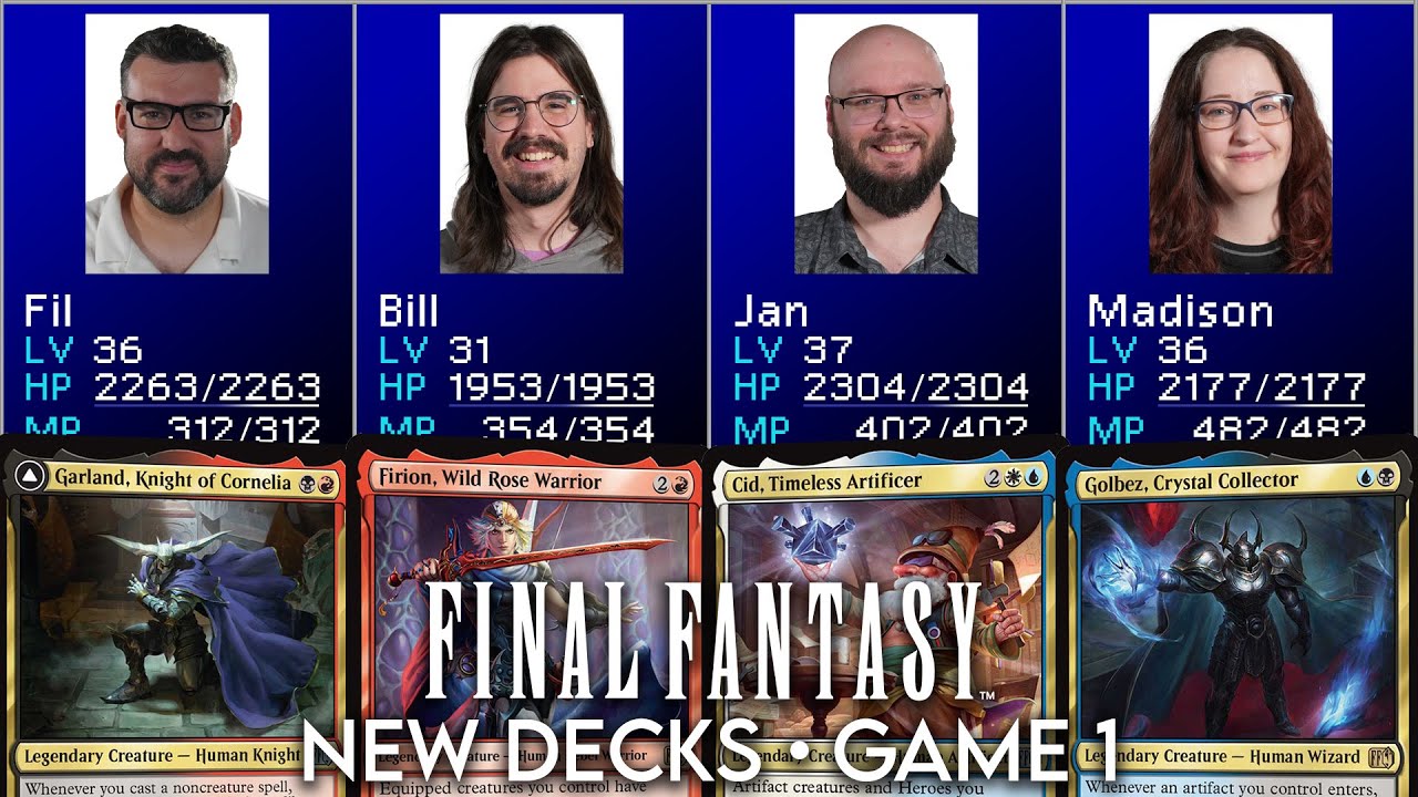 Kupo! NEW Final Fantasy COMMANDERS | Garland VS Firion VS Cid VS Golbez
