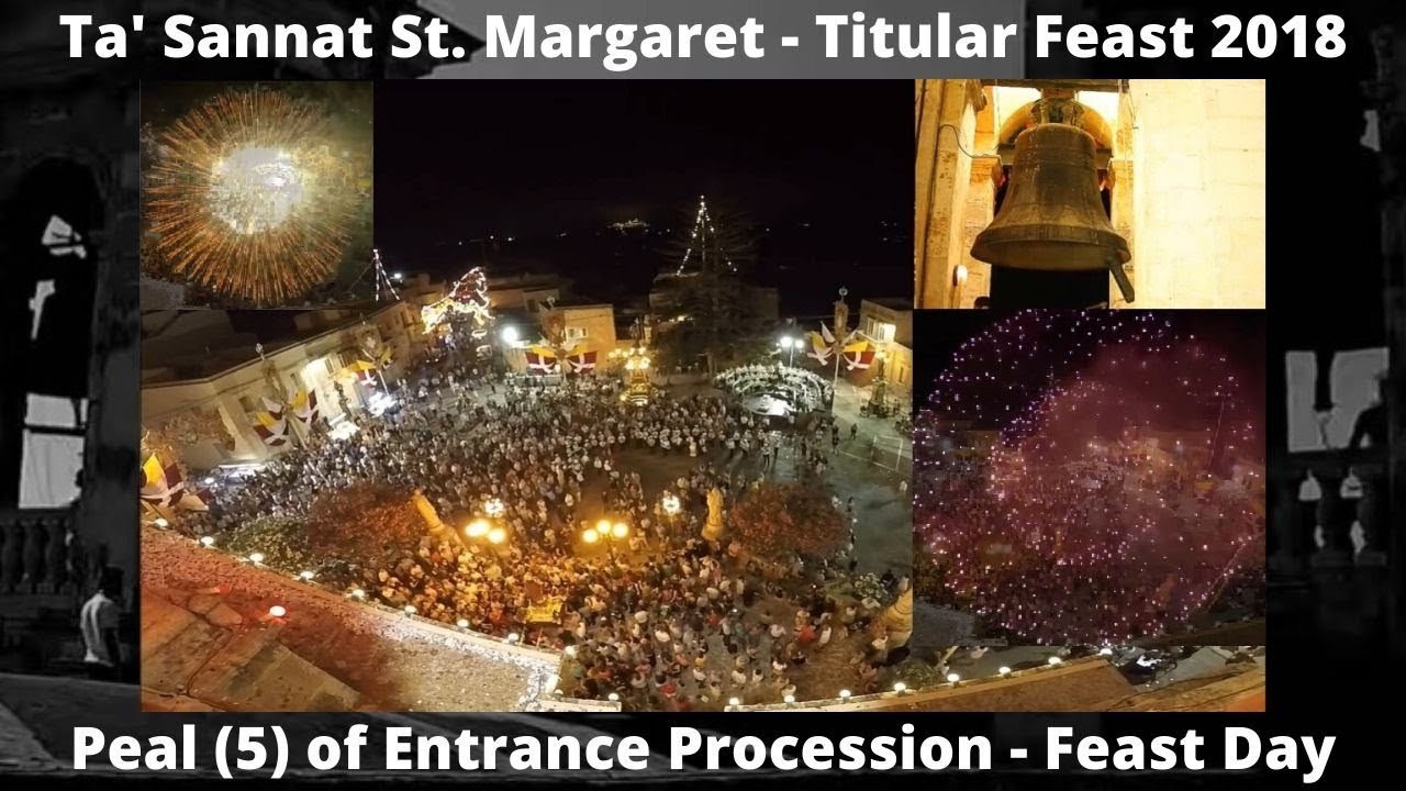 Dħul il-Purċissjoni (2018 - 5) - Ta' Sannat Santa Margerita - Festa Titulari - Il-Qanpiena l-Kbira