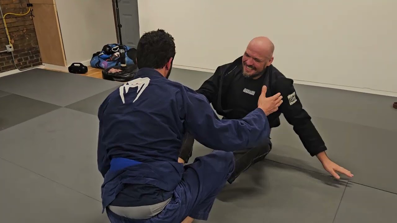 Tim vs Andy (fresh blue belt vs brown belt)