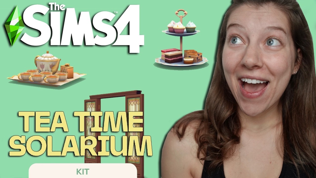 The Sims 4 Tea Time Solarium Kit Review | OhcluckGames