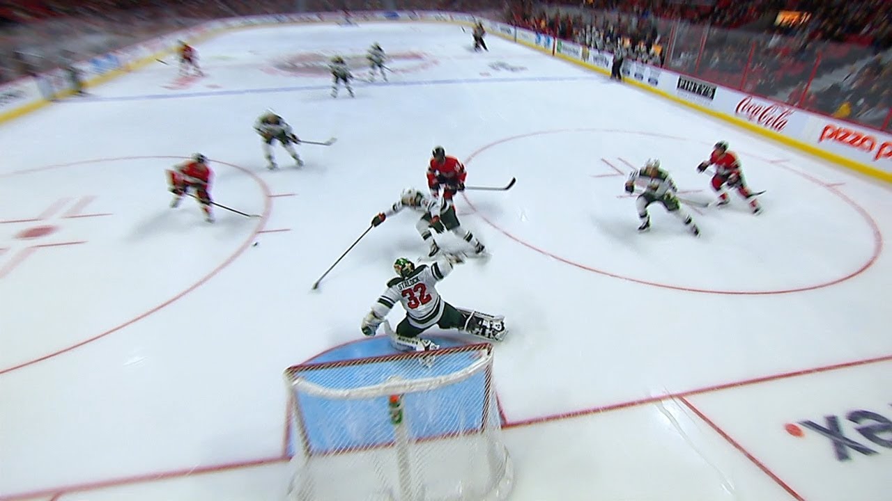 Alex Stalock lunges for incredible save on Namestnikov