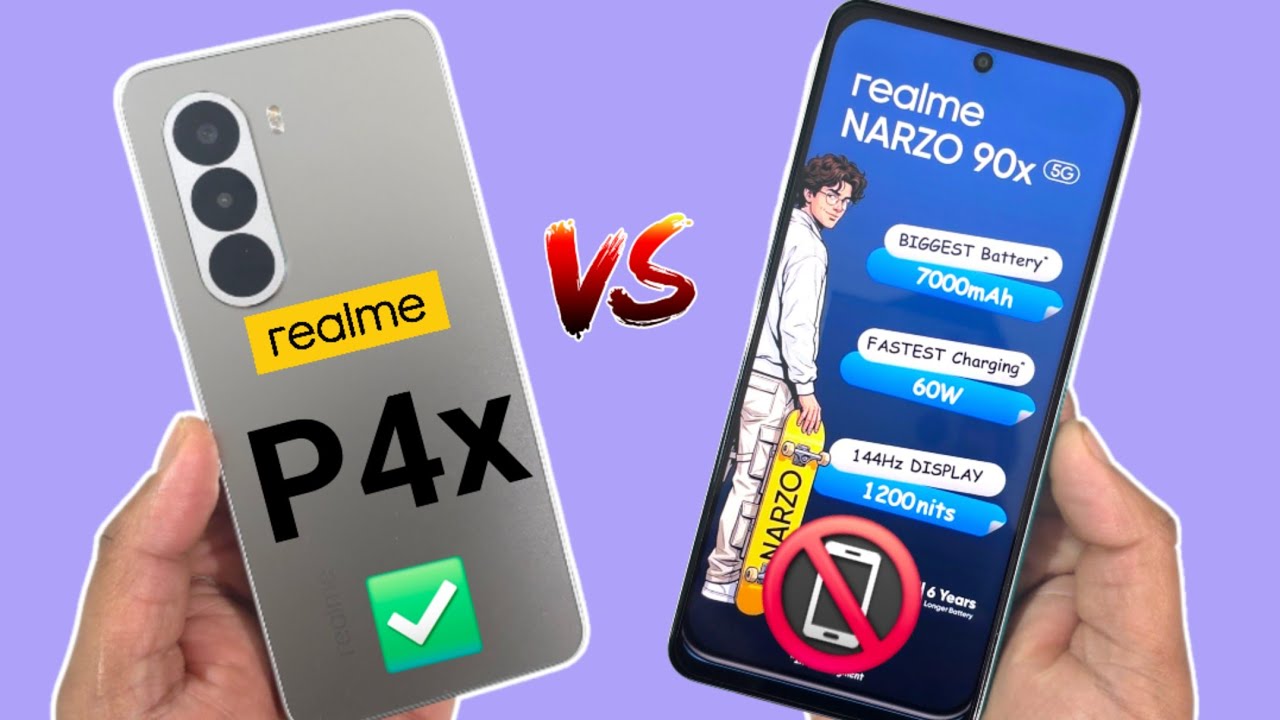 Realme Narzo 90x против Realme P4x: что лучше? 🔥🔥🔥