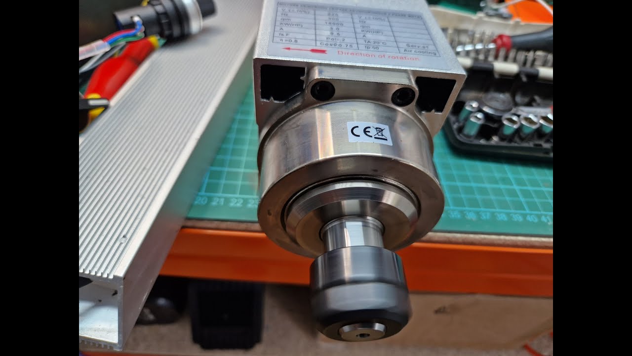 Cabezal alta velocidad  ER20 -18000 RPM -3CV- vevor  Una buena compra para tu fresadora o Router CNC