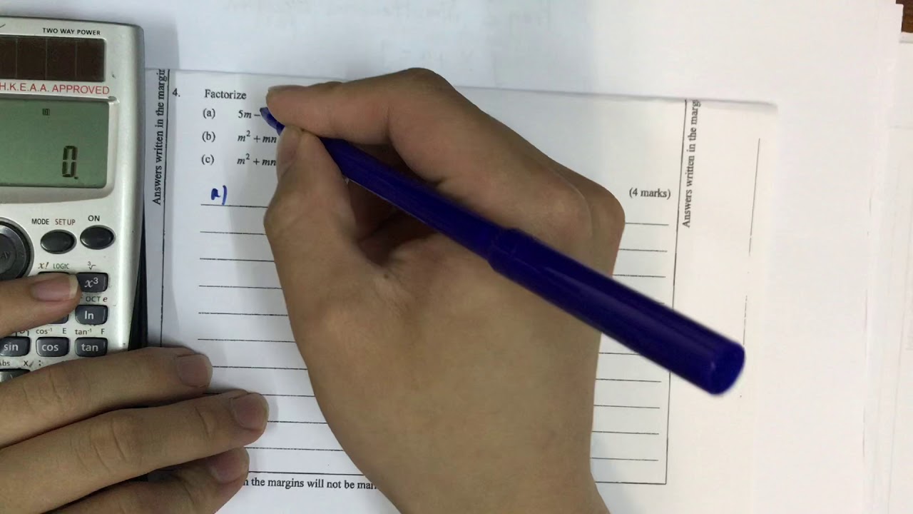 DSE Maths Section A(1) - Factorization