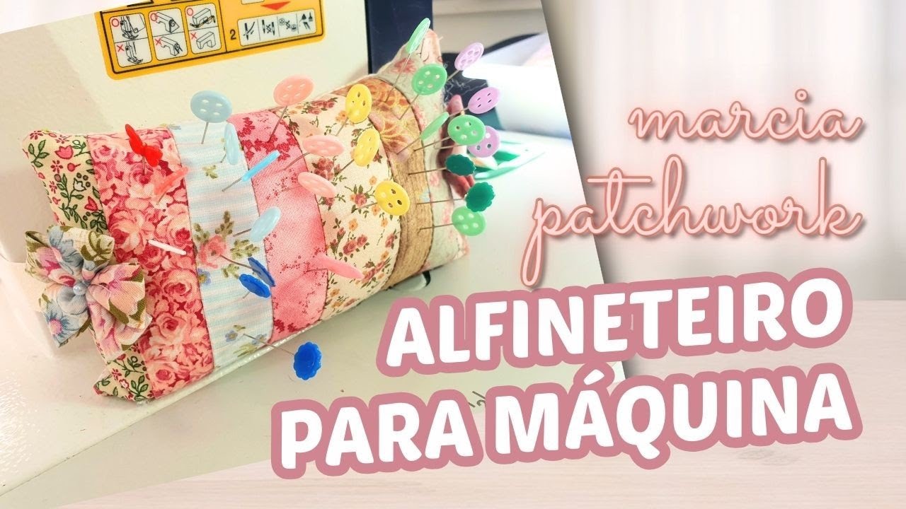 ALFINETES SEMPRE À MÃO! 🪡 🌸📍DIY de alfineteiro para sua máquina ✂️🧵