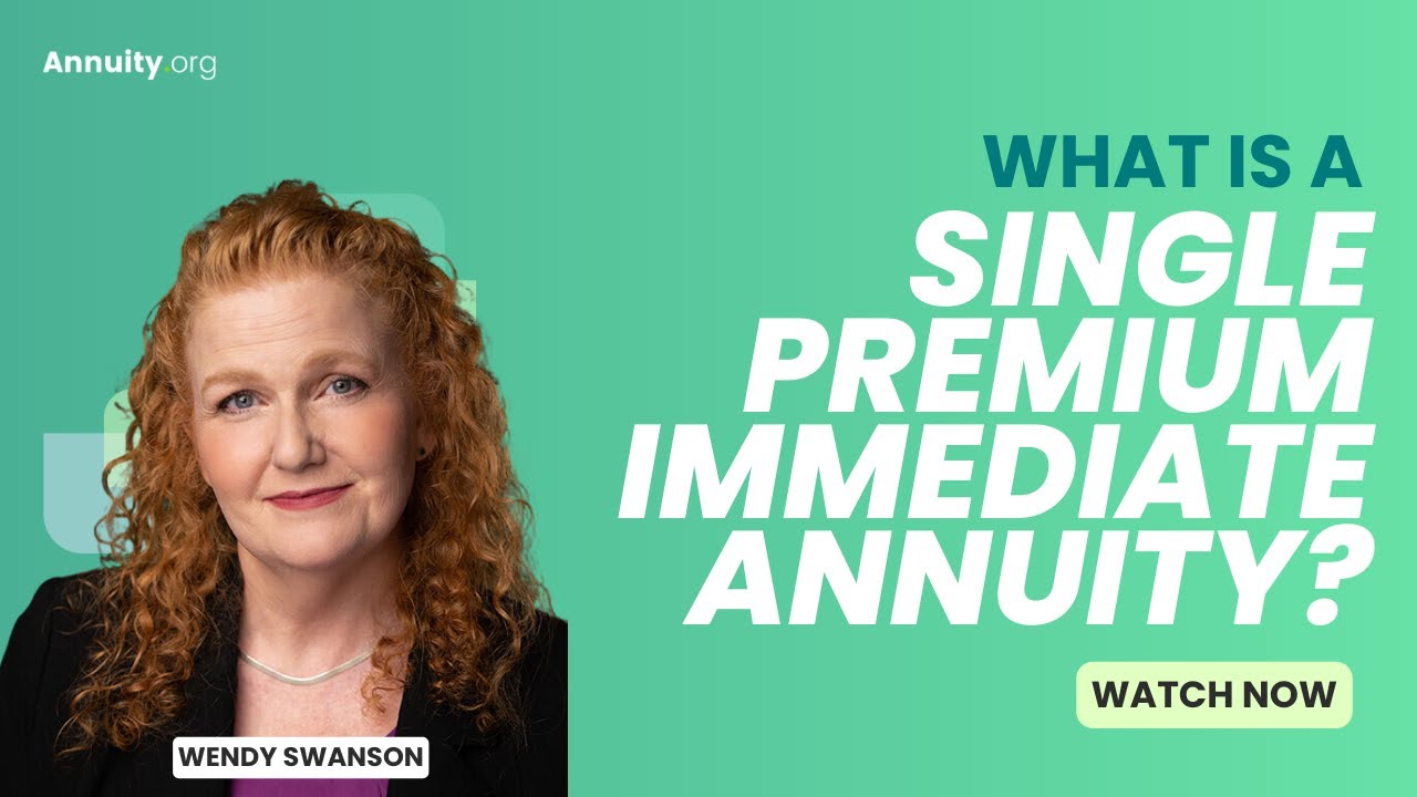 What is a single premium immediate annuity or SPIA?