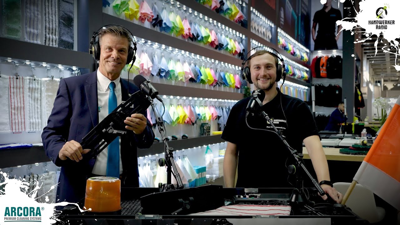 ARCORA FLEX-ON &ndash; DIE Produktinnovation f&uuml;r die Geb&auml;udereinigung vorgestellt im Handwerker Radio