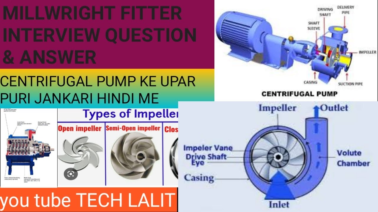 #Millwright fitter interview questions in Hindi || Part 5 || Centrifugal pump Video 2022