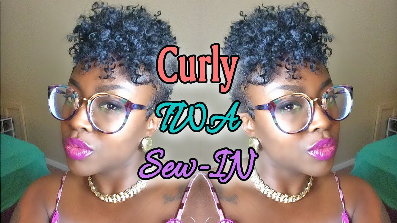 How to do a Curly TWA Sew-In| Shingling Method