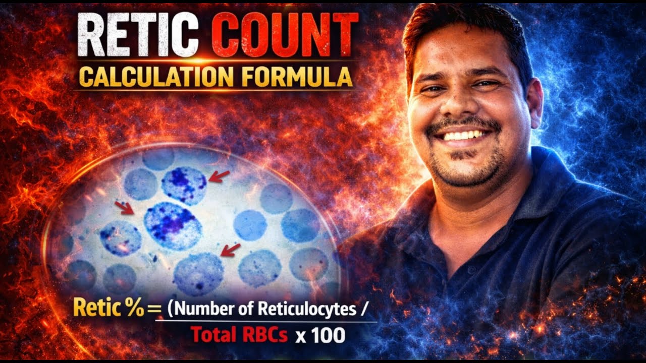 Reticulocyte count calculation formula