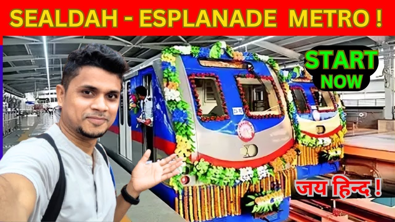 Sealdah To Esplanade Green Line Metro first Inaugration Journey | ExclusiveGreen Line Kolkata metro