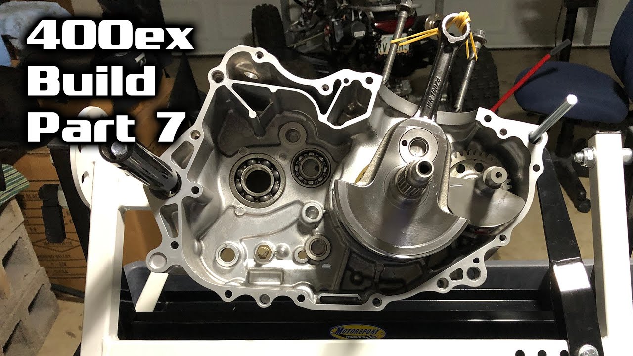 Honda 400ex Build - Part 7 - Motor Engine Bottom End Crankcase Bearing, Crankshaft, Counter Balancer