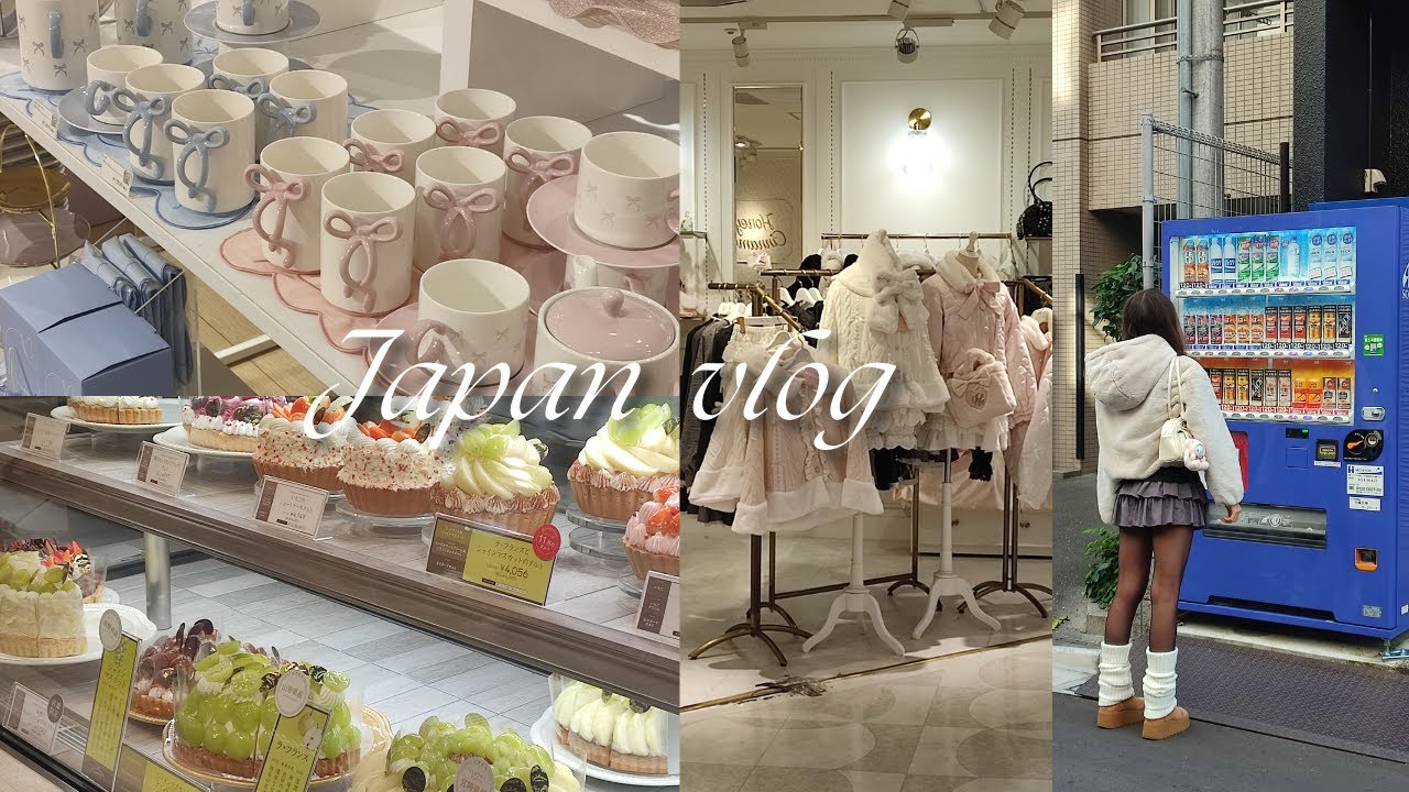 JAPAN VLOG🍁: matcha desserts🍵, sushi🍣, shopping in Shibuya & Harajuku, cute outfits and sanrio merch