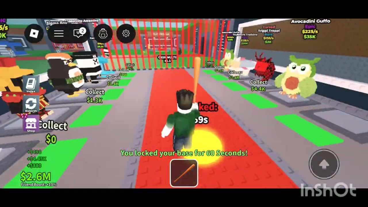 Steal a brainrot gameplay part 4 #SHINOGRATA