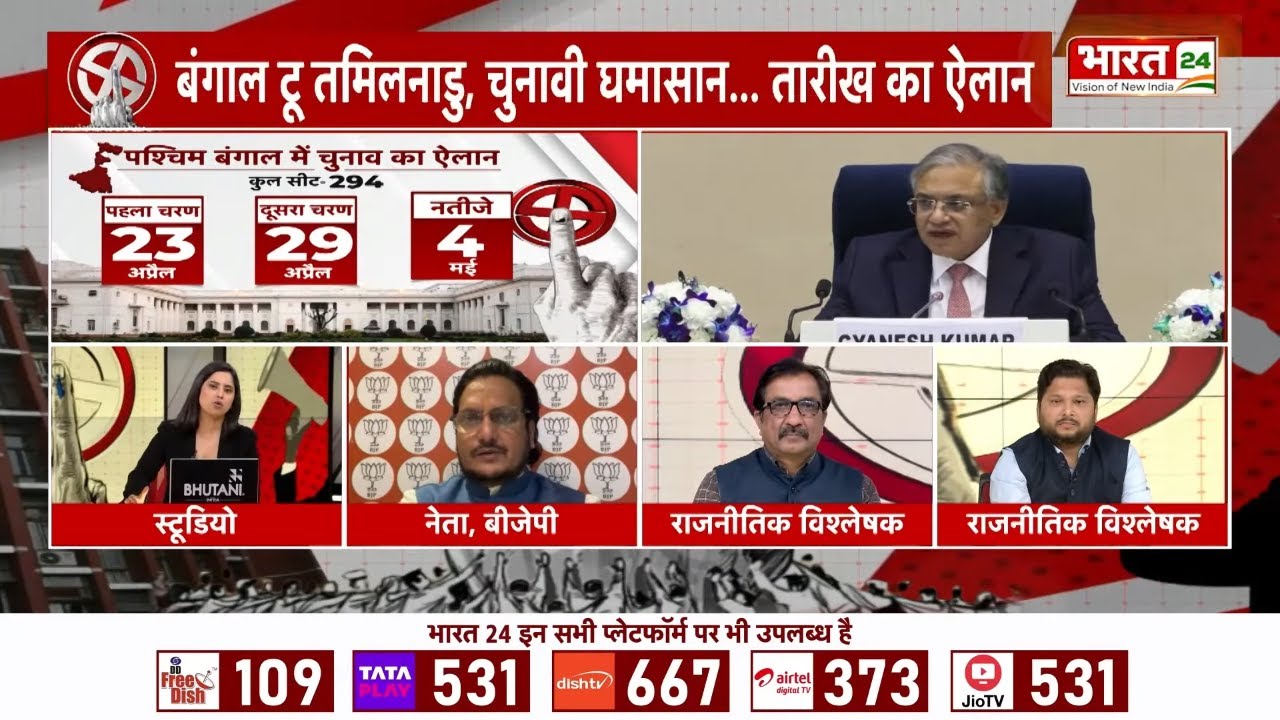 Assembly Election 2026 Dates: बंगाल में दो फेज वोटिंग! क्या इस बार बदल जाएगी सत्ता? |Bengal Election