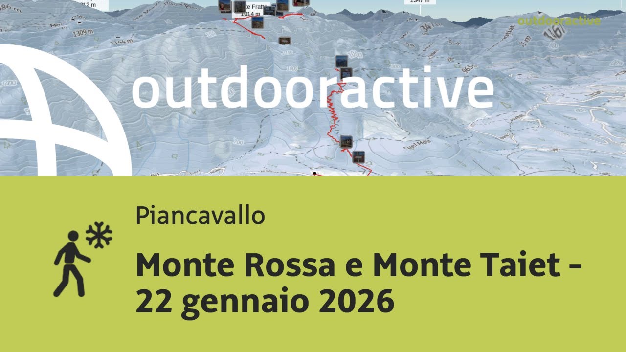 Monte Rossa e Monte Taiet - 22 gennaio 2026