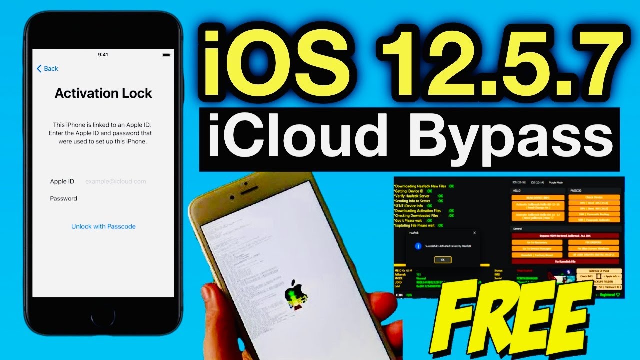 FREE iCloud Bypass iPhone 6,6Plus iPad mini 2 iOS 12.5.7 Windows tool 2026