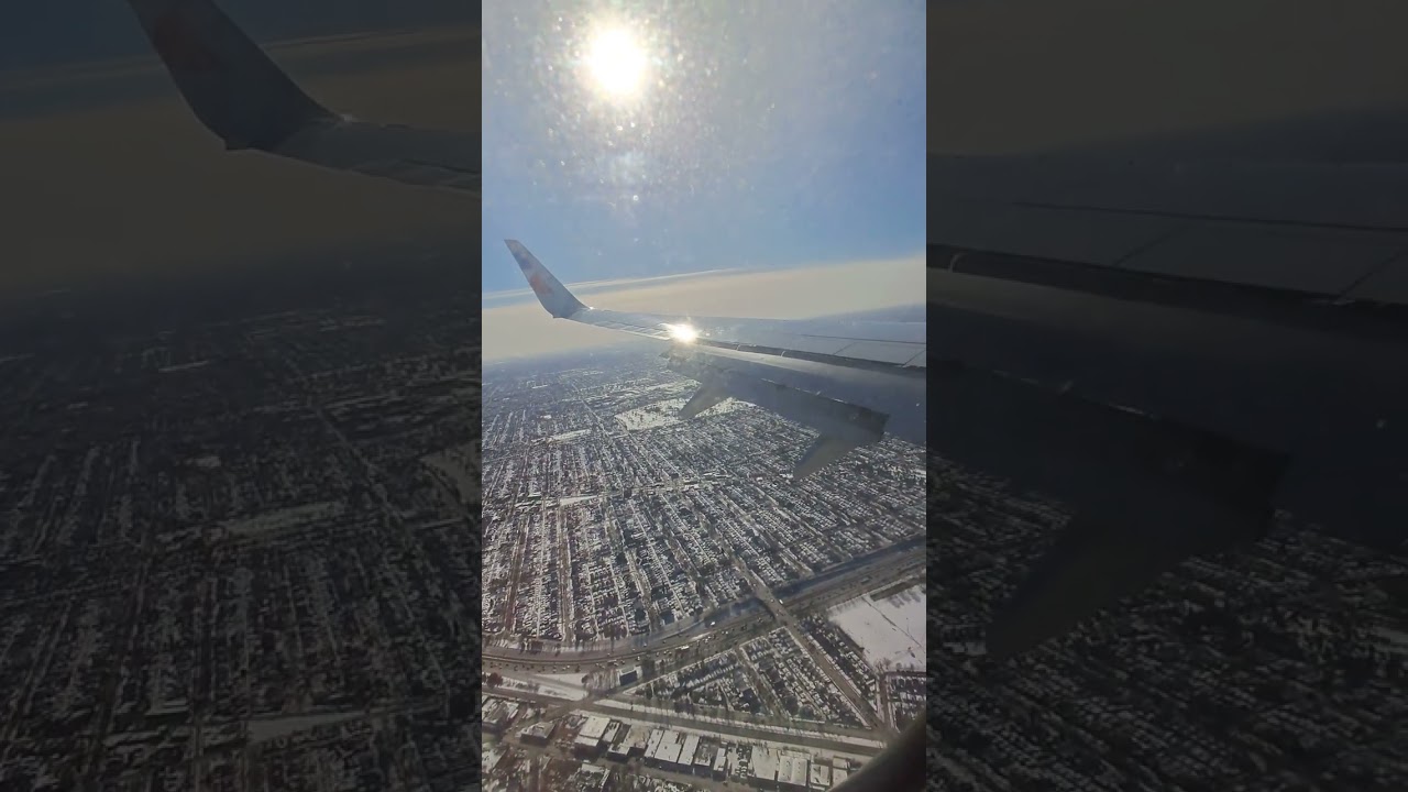 Icy Chicago arrival