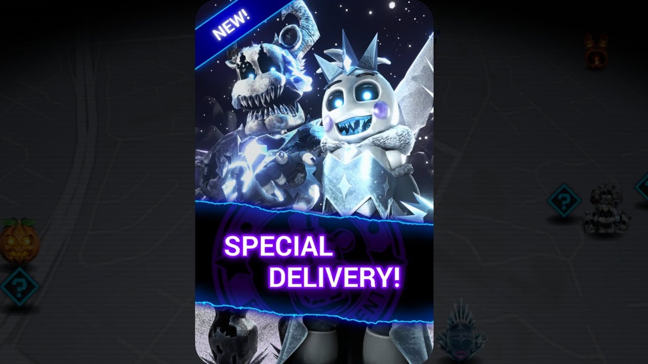 Fnaf AU Special Delivery :Ancient Frost Nightmare Freddy And Ice Queen Toy Chica: