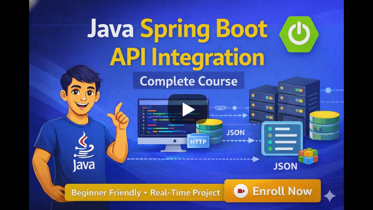 Java Spring Boot API Integration Tutorial | REST API with Real-Time Project | Beginner Friendly