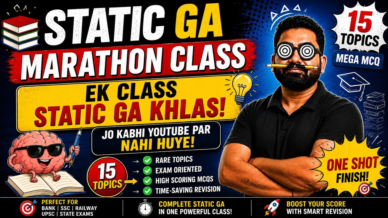 🔥 Static GA marathon Class | Most Important Topics | One Shot Revision | by Abhijeet sir